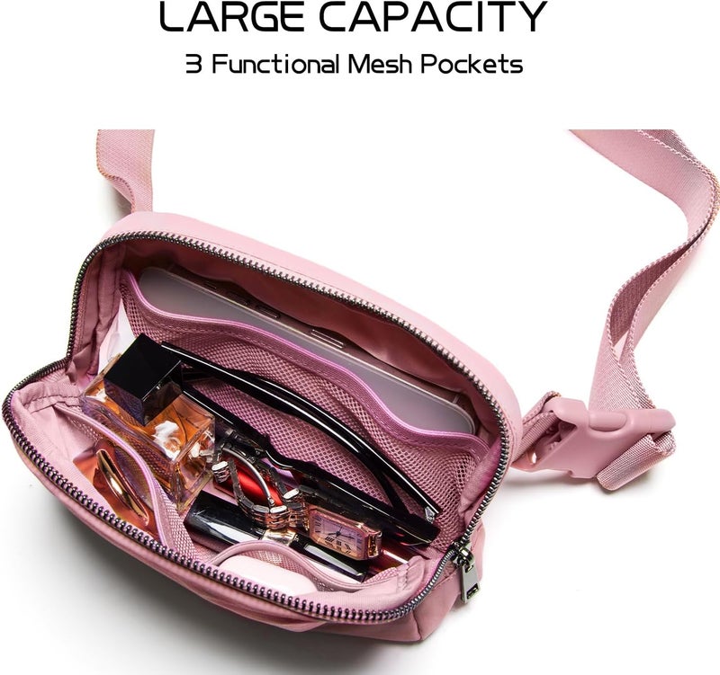 Gitus Belt Bag for Women Fanny Pack Crossbody Bags for Women Fashion Waist Packs with Adjustable Strap Gifts for Teen Girls Women Men (Pink) - Image 5